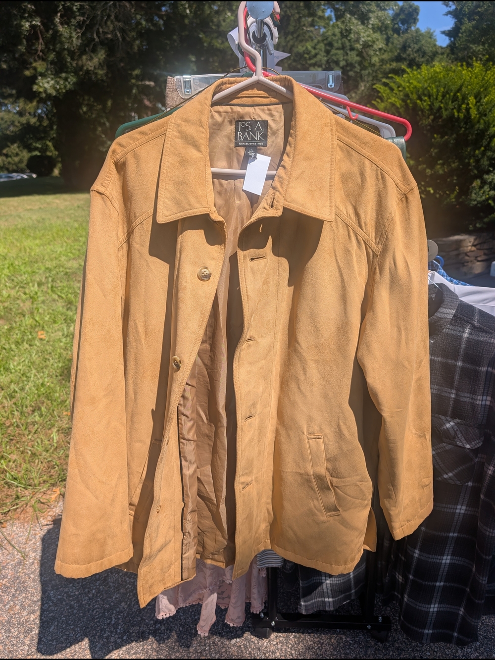 Jos. A. Bank Men's Tan Suede Jacket